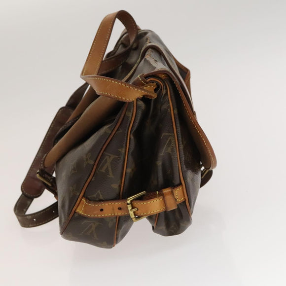 LOUIS VUITTON Monogram Saumur 30 Shoulder Bag M42256 LV Auth 134413