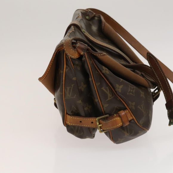 LOUIS VUITTON Monogram Saumur 30 Shoulder Bag M42256 LV Auth 134413