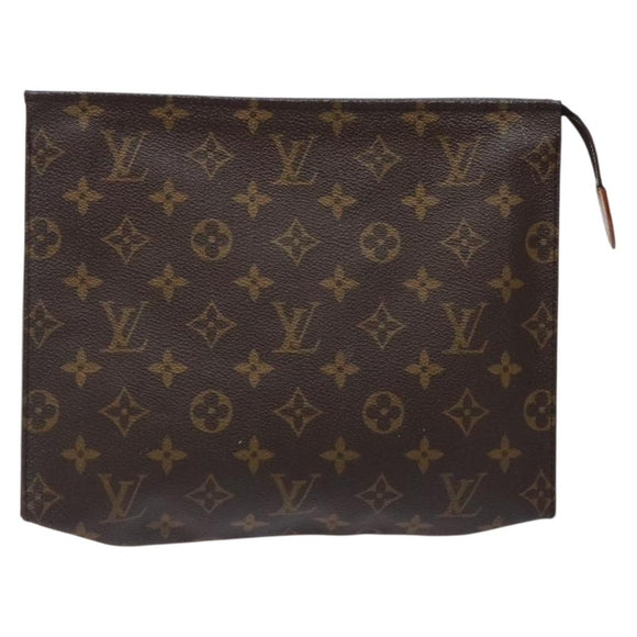 LOUIS VUITTON Monogram Poche Toilette 26 Pouch M47542 LV Auth 134418