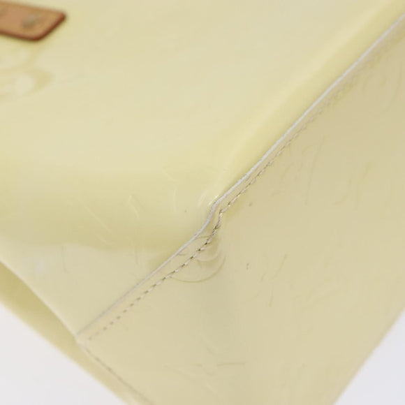 LOUIS VUITTON Monogram Vernis Reade PM Hand Bag Perle M91336 LV Auth 134419