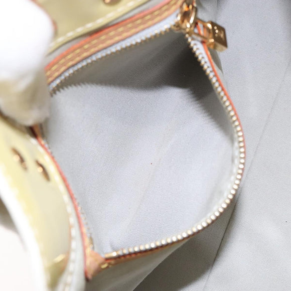 LOUIS VUITTON Monogram Vernis Reade PM Hand Bag Perle M91336 LV Auth 134419