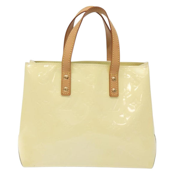 LOUIS VUITTON Monogram Vernis Reade PM Hand Bag Perle M91336 LV Auth 134419