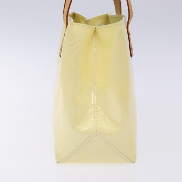 LOUIS VUITTON Monogram Vernis Reade PM Hand Bag Perle M91336 LV Auth 134419