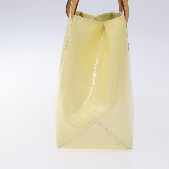 LOUIS VUITTON Monogram Vernis Reade PM Hand Bag Perle M91336 LV Auth 134419