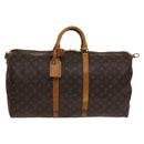 LOUIS VUITTON Monogram Keepall Bandouliere 55 Boston Bag M41414 LV Auth 134424-13