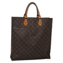 LOUIS VUITTON Monogram Sac Plat Hand Bag M51140 LV Auth 134426-1