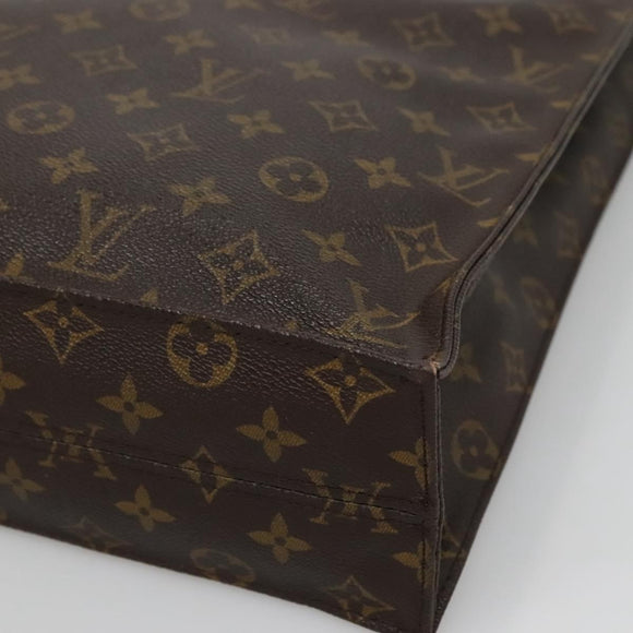 LOUIS VUITTON Monogram Sac Plat Hand Bag M51140 LV Auth 134426