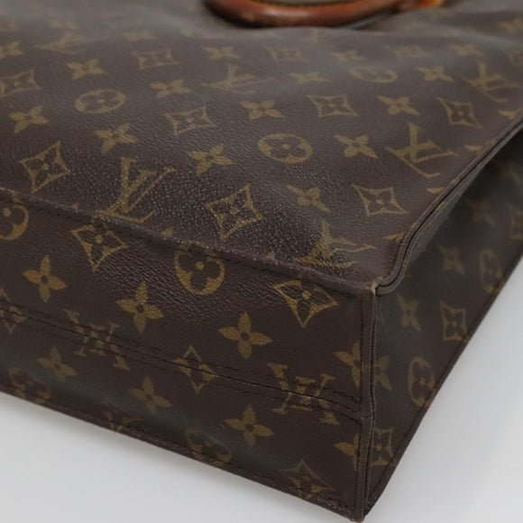 LOUIS VUITTON Monogram Sac Plat Hand Bag M51140 LV Auth 134426