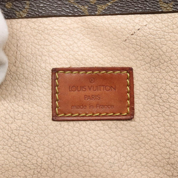 LOUIS VUITTON Monogram Sac Plat Hand Bag M51140 LV Auth 134426