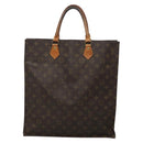 LOUIS VUITTON Monogram Sac Plat Hand Bag M51140 LV Auth 134426-13