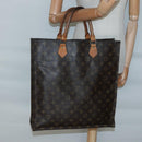 LOUIS VUITTON Monogram Sac Plat Hand Bag M51140 LV Auth 134426-20