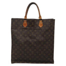LOUIS VUITTON Monogram Sac Plat Hand Bag M51140 LV Auth 134426-2