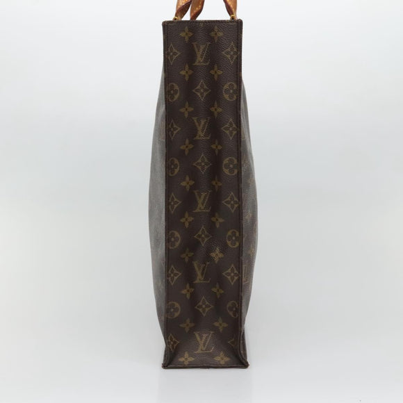 LOUIS VUITTON Monogram Sac Plat Hand Bag M51140 LV Auth 134426