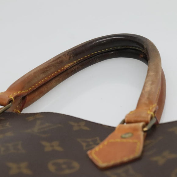LOUIS VUITTON Monogram Sac Plat Hand Bag M51140 LV Auth 134426