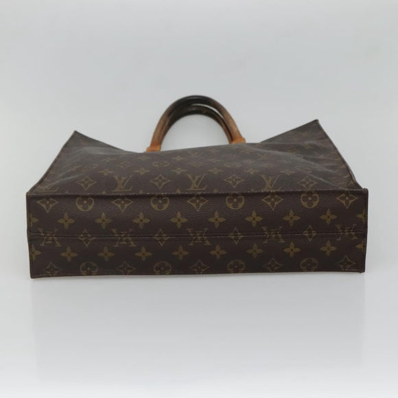 LOUIS VUITTON Monogram Sac Plat Hand Bag M51140 LV Auth 134426