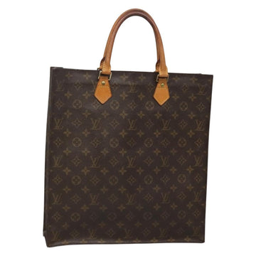 LOUIS VUITTON Monogram Sac Plat Hand Bag M51140 LV Auth 134427