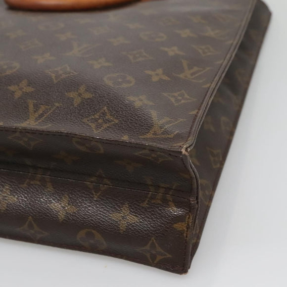 LOUIS VUITTON Monogram Sac Plat Hand Bag M51140 LV Auth 134427