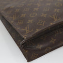 LOUIS VUITTON Monogram Sac Plat Hand Bag M51140 LV Auth 134427-16
