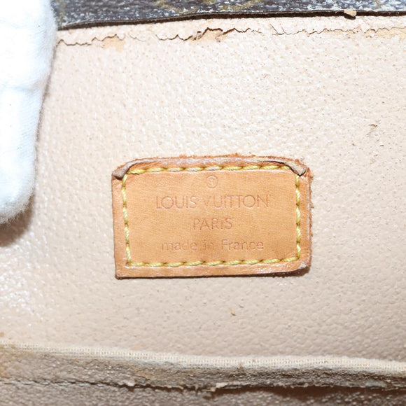 LOUIS VUITTON Monogram Sac Plat Hand Bag M51140 LV Auth 134427