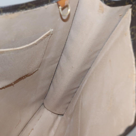 LOUIS VUITTON Monogram Sac Plat Hand Bag M51140 LV Auth 134427