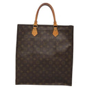 LOUIS VUITTON Monogram Sac Plat Hand Bag M51140 LV Auth 134427-2