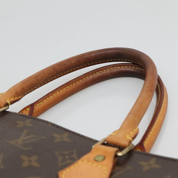 LOUIS VUITTON Monogram Sac Plat Hand Bag M51140 LV Auth 134427