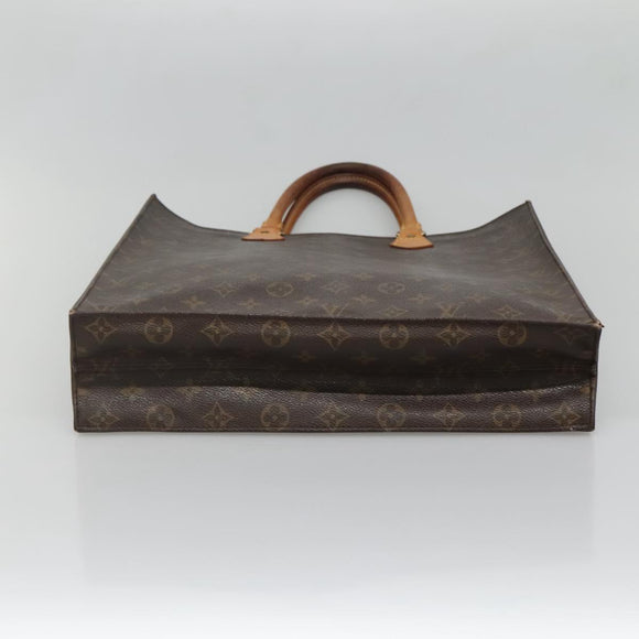 LOUIS VUITTON Monogram Sac Plat Hand Bag M51140 LV Auth 134427