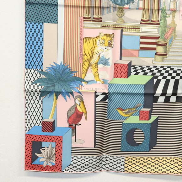 HERMES Carre 90 Scarf ""GRAND THEATRE NOUVEAU"" Silk Red Auth 134429M