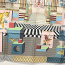 HERMES Carre 90 Scarf ""GRAND THEATRE NOUVEAU"" Silk Red Auth 134429M-9