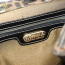 FENDI Zucca Canvas Backpack Black Brown Auth 134435-23