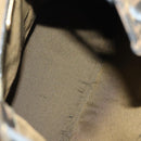 FENDI Zucca Canvas Backpack Black Brown Auth 134435-11