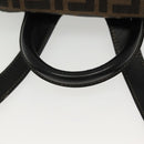 FENDI Zucca Canvas Backpack Black Brown Auth 134435-7