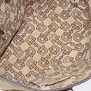 GUCCI GG Canvas Sherry Line Tote Bag Beige 137396 Auth 134445-11