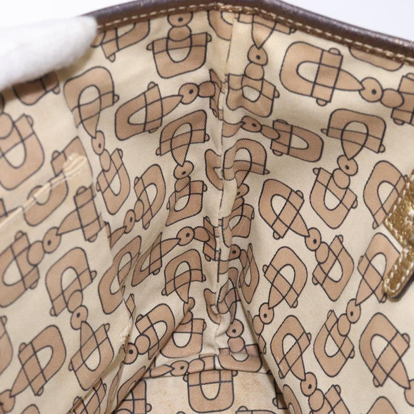 GUCCI GG Canvas Sherry Line Tote Bag Beige 137396 Auth 134445