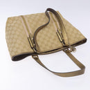 GUCCI GG Canvas Sherry Line Tote Bag Beige 137396 Auth 134445-6
