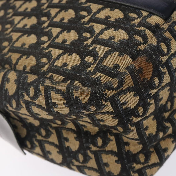 Christian Dior Trotter Canvas Hand Bag Navy Auth 134456