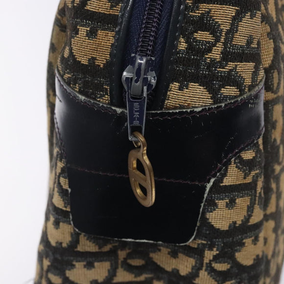 Christian Dior Trotter Canvas Hand Bag Navy Auth 134456