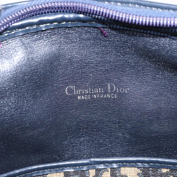 Christian Dior Trotter Canvas Hand Bag Navy Auth 134456