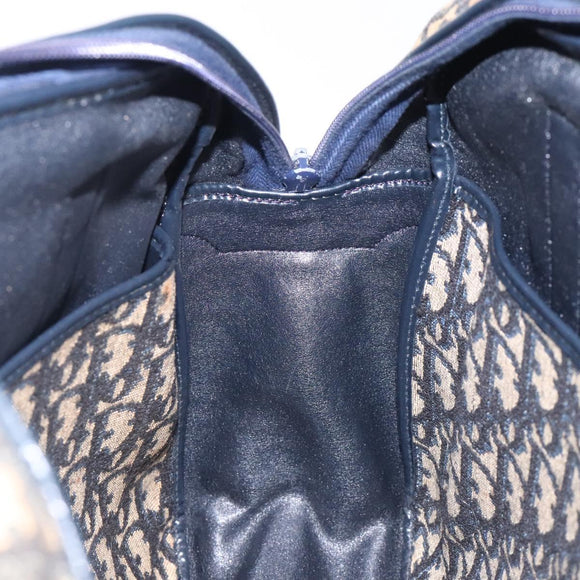 Christian Dior Trotter Canvas Hand Bag Navy Auth 134456