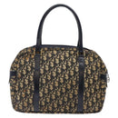 Christian Dior Trotter Canvas Hand Bag Navy Auth 134456-2