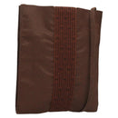 HERMES Her Line Shoulder Bag Canvas Brown Auth 134458-1