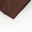 HERMES Her Line Shoulder Bag Canvas Brown Auth 134458-11