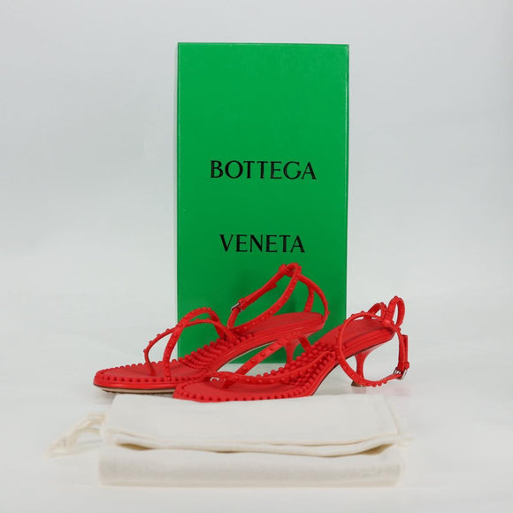BOTTEGA VENETA Sandals Leather Pink Auth 134459M