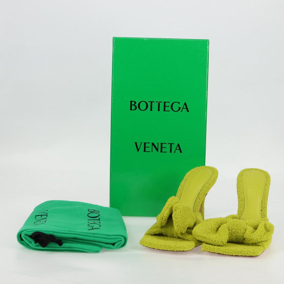 BOTTEGA VENETA Sandals Pile Light Green Auth 134460M
