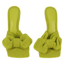 BOTTEGA VENETA Sandals Pile Light Green Auth 134460M-2