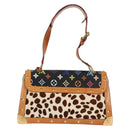 LOUIS VUITTON Monogram Multicolor Sac Dalmatian Bag Black M92825 LV Auth 134462V-2