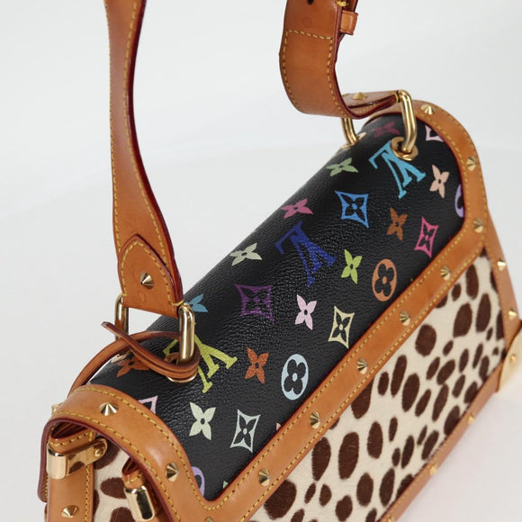 LOUIS VUITTON Monogram Multicolor Sac Dalmatian Bag Black M92825 LV Auth 134462V