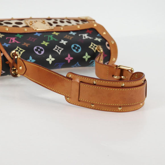 LOUIS VUITTON Monogram Multicolor Sac Dalmatian Bag Black M92825 LV Auth 134462V