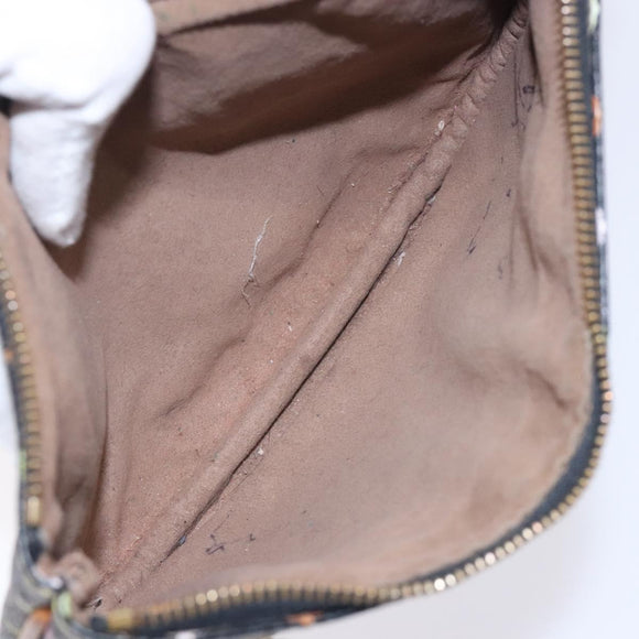 LOUIS VUITTON Monogram Multicolor Pochette GM Pouch Black M60027 LV Auth 134468