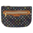 LOUIS VUITTON Monogram Multicolor Pochette GM Pouch Black M60027 LV Auth 134468-13